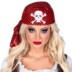 Šatka v tvare pirátskej čiapky